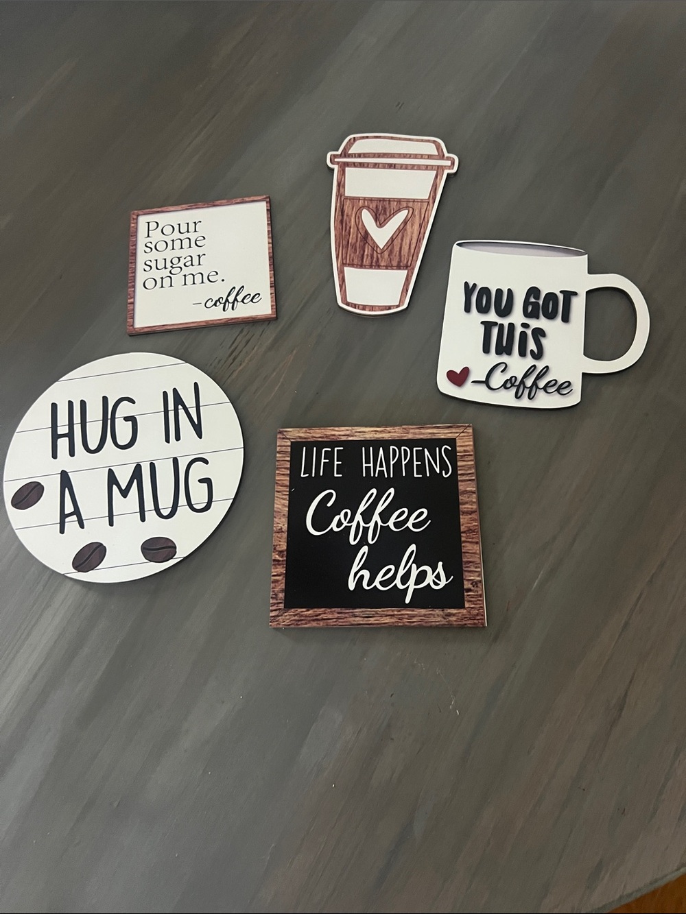 Coffee bar Sign Set - Neutral Coffee Décor